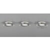 Himal Spot encastrable Luminaires Trio LED Nickel mat, 3 lumières