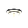 KEATON Suspension Luminaires Trio LED Noir doré, 1 lumière