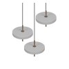 KEATON Suspension Luminaires Trio LED Gris, 3 lumières