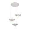 KEATON Suspension Luminaires Trio LED Gris, 3 lumières