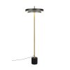 KEATON Lampadaire Luminaires Trio LED Noir doré, 1 lumière
