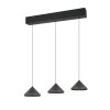 Laguna Suspension Luminaires Trio LED Noir, 3 lumières