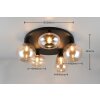 Lumina Plafonnier Luminaires Trio Noir, 5 lumières