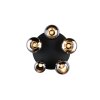 Lumina Plafonnier Luminaires Trio Noir, 5 lumières