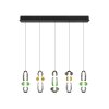 Minerva Suspension Luminaires Trio LED Multicolore, 5 lumières