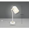 Mixa Lampe à poser Luminaires Trio Blanc, 1 lumière
