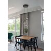 Romeo Suspension Luminaires Trio LED Noir, 5 lumières