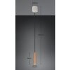 Soka Suspension Luminaires Trio Brun, 1 lumière