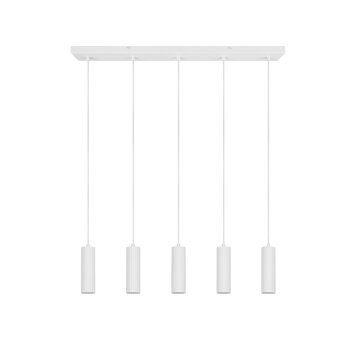 Soka Suspension Luminaires Trio Blanc, 5 lumières
