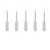 Soka Suspension Luminaires Trio Gris, 5 lumières