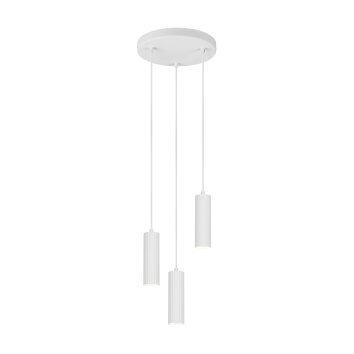 Soka Suspension Luminaires Trio Blanc, 3 lumières