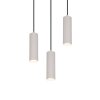 Soka Suspension Luminaires Trio Gris, 3 lumières
