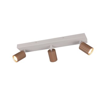 Soka Spot de plafond Luminaires Trio Brun, 3 lumières