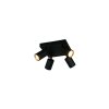 Soka Spot de plafond Luminaires Trio Noir, 4 lumières