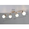 Boba Spot de plafond Luminaires Reality Beige, 4 lumières