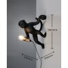 Louy Applique murale Luminaires Reality Noir, 1 lumière