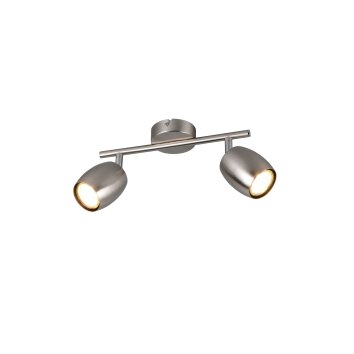 Nancy Spot de plafond Luminaires Reality Nickel mat, 2 lumières