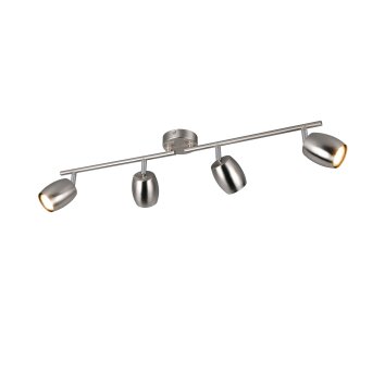 Nancy Spot de plafond Luminaires Reality Nickel mat, 4 lumières