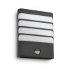 Raccoon Applique murale Luminaires Philips LED Anthracite, 1 lumière, Détecteur de mouvement