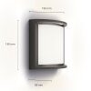 Samondra Lampe murale d´extérieur Luminaires Philips LED Anthracite, 1 lumière