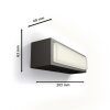 Stratosphere Lampe murale d´extérieur Luminaires Philips LED Anthracite, 1 lumière