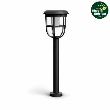 Radii Borne lumineuse Luminaires Philips LED Noir, 1 lumière
