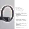 ARCHIE Applique murale Luminaires Leuchten Direkt LED Anthracite, 1 lumière, Télécommandes
