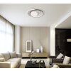 Moon Plafonnier Luminaires Globo Lighting LED Gris, Noir, 1 lumière