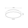 Nielsen Plafonnier Luminaires Globo Lighting LED Blanc, 1 lumière