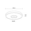 Callie Plafonnier Luminaires Globo Lighting LED Blanc, 1 lumière