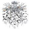 Queena Plafonnier Luminaires Globo Lighting Argenté, 6 lumières