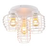 Nesa Plafonnier Luminaires Globo Lighting Blanc, 3 lumières