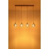 Antonio Suspension Luminaires Globo Lighting Beige, 4 lumières