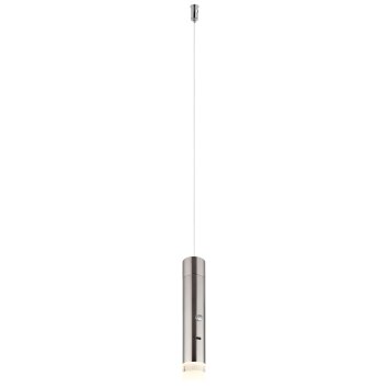 Pelo Suspension Luminaires Globo Lighting LED Nickel mat, 1 lumière