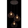 Mateo Suspension Luminaires Globo Lighting Rouille, 3 lumières