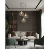 Mateo Suspension Luminaires Globo Lighting Crème, 3 lumières