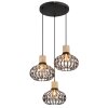 Dorthy Suspension Luminaires Globo Lighting Gris, Noir, 3 lumières