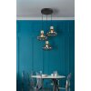 Dorthy Suspension Luminaires Globo Lighting Gris, Noir, 3 lumières