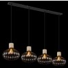 Dorthy Suspension Luminaires Globo Lighting Gris, Noir, 4 lumières