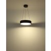 Kemp Suspension Luminaires Globo Lighting LED Noir, 1 lumière