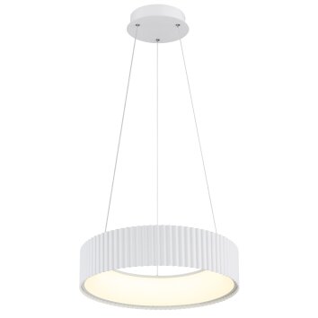 Kemp Suspension Luminaires Globo Lighting LED Blanc, 1 lumière