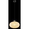 Brokana Suspension Luminaires Globo Lighting Chrome, Noir, 1 lumière