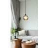 Ulf Suspension Luminaires Globo Lighting Noir, 1 lumière