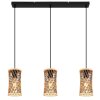 Mali Suspension Luminaires Globo Lighting Noir, 3 lumières