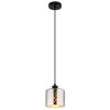 Alonso Suspension Luminaires Globo Lighting Noir, 1 lumière