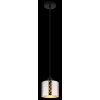 Alonso Suspension Luminaires Globo Lighting Noir, 1 lumière