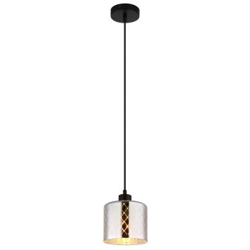 Alonso Suspension Luminaires Globo Lighting Noir, 1 lumière