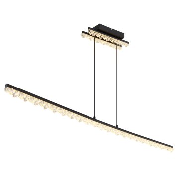 Hilton Suspension Luminaires Globo Lighting LED Noir, 1 lumière