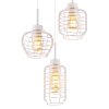 Nesa Suspension Luminaires Globo Lighting Blanc, 3 lumières