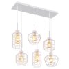 Nesa Suspension Luminaires Globo Lighting Blanc, 6 lumières